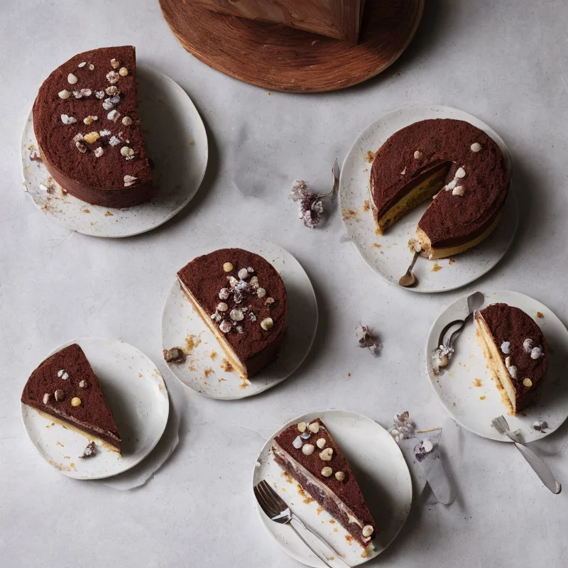Gateau marcel - glutenfri konfektkage - Illustration - kan være AI genereret og afvige fra opskriften