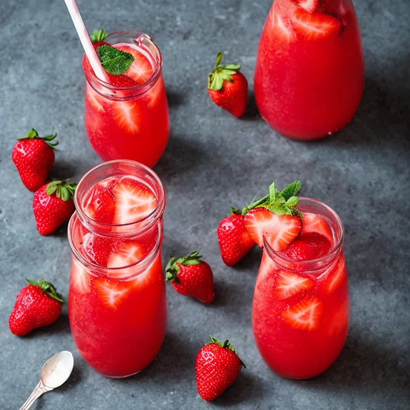 Jordbærkande - Illustration - kan være AI genereret og afvige fra opskriften