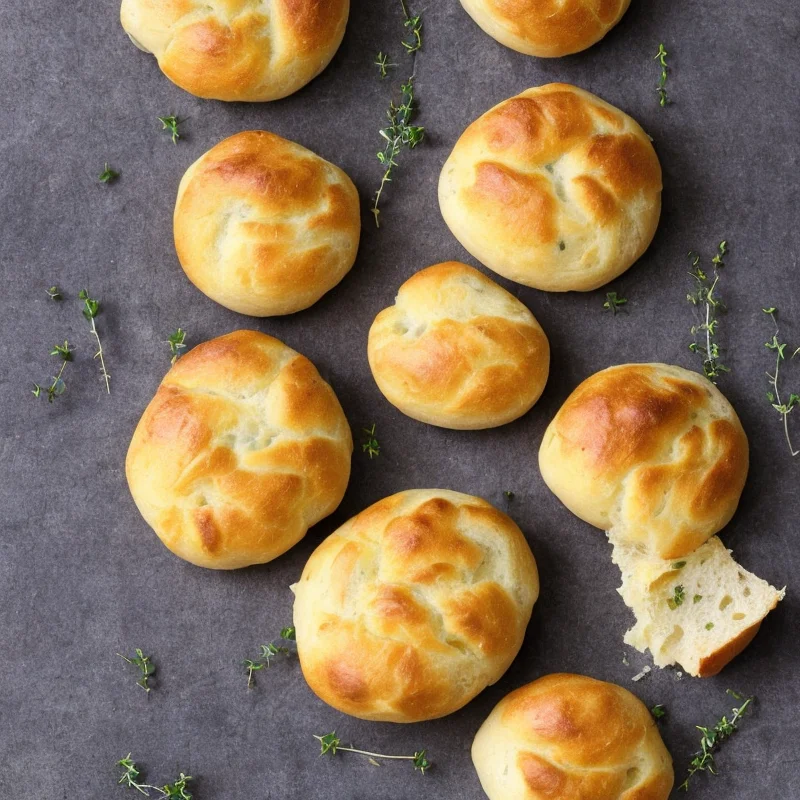 Osteboller med timian - Illustration - kan være AI genereret og afvige fra opskriften