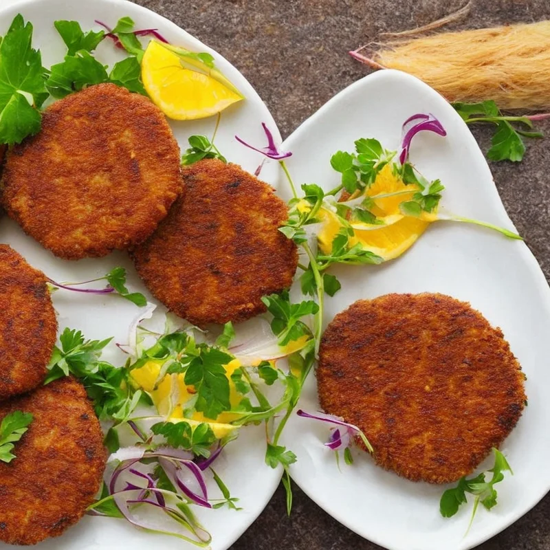 Lækre koteletter med toppings - Illustration - kan være AI genereret og afvige fra opskriften