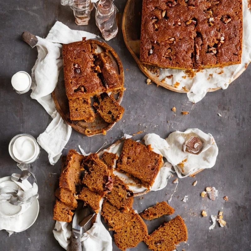 Daddelkage - Illustration - kan være AI genereret og afvige fra opskriften