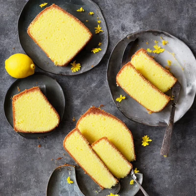 Wellington citronkage - Illustration - kan være AI genereret og afvige fra opskriften