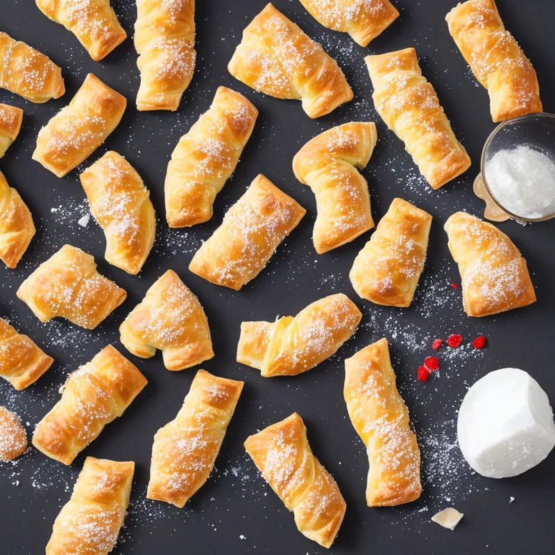 Wienerbrødsstang med kokosfyld - Illustration - kan være AI genereret og afvige fra opskriften