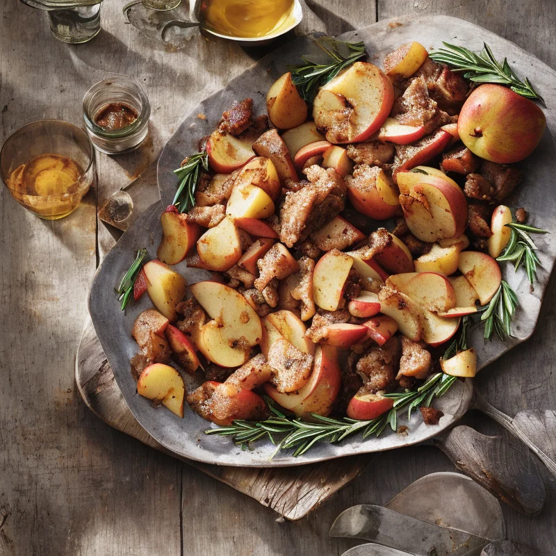 Æbleflæsk til jul - Illustration - kan være AI genereret og afvige fra opskriften