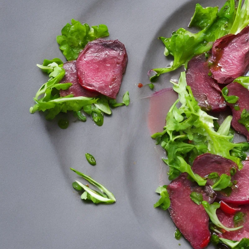 Tunge vinaigrette - Illustration - kan være AI genereret og afvige fra opskriften