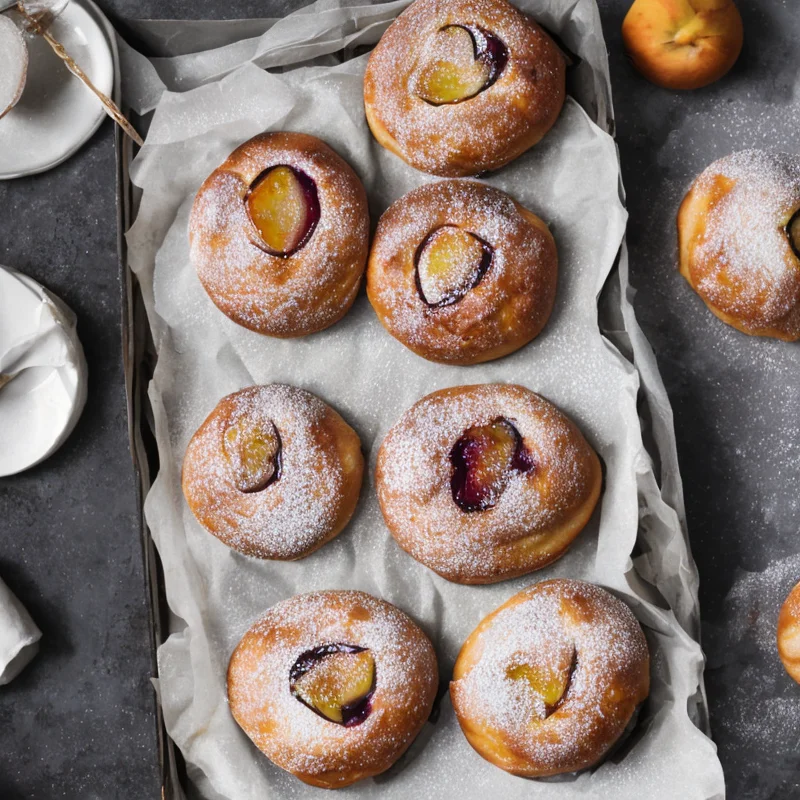 Plumkageboller - Illustration - kan være AI genereret og afvige fra opskriften