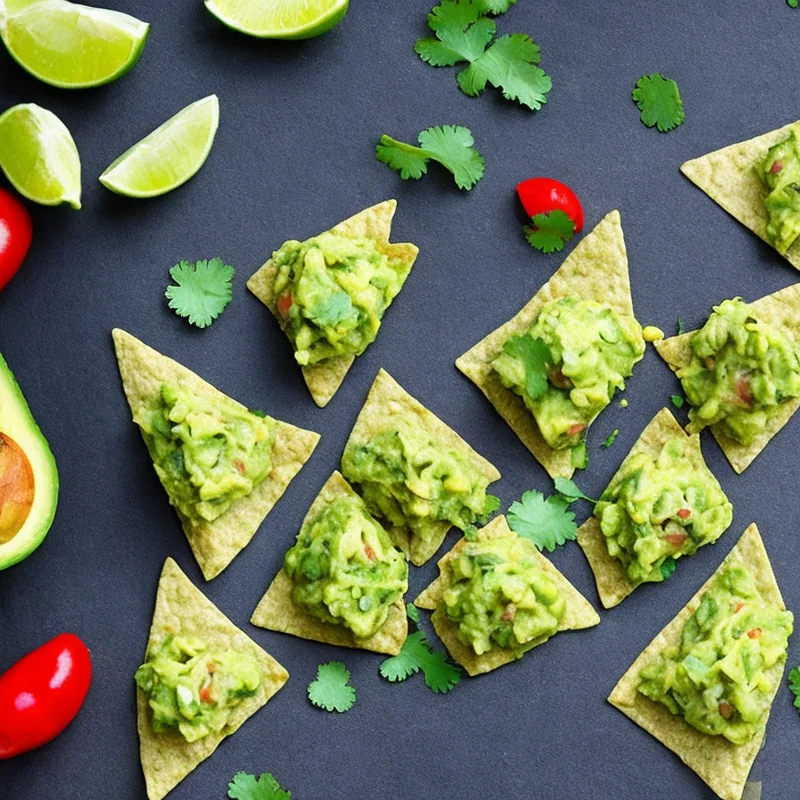 Guacamole pyramider - Illustration - kan være AI genereret og afvige fra opskriften
