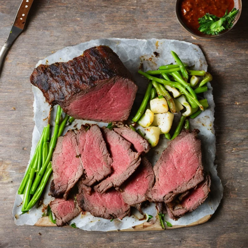 Roastbeef - Illustration - kan være AI genereret og afvige fra opskriften