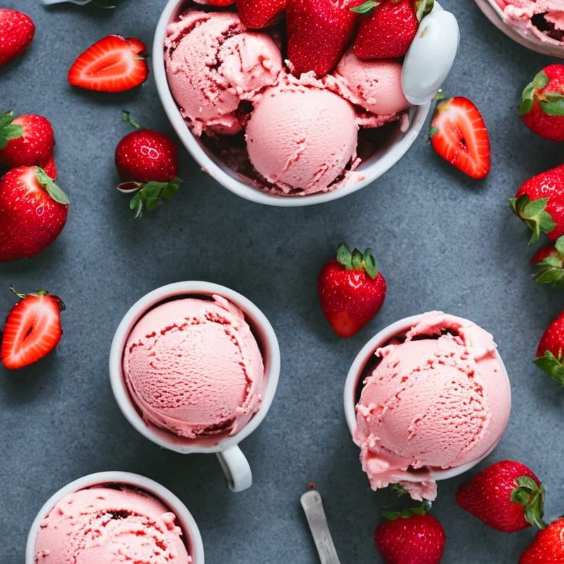 Jordbæris med chokodrys - Illustration - kan være AI genereret og afvige fra opskriften