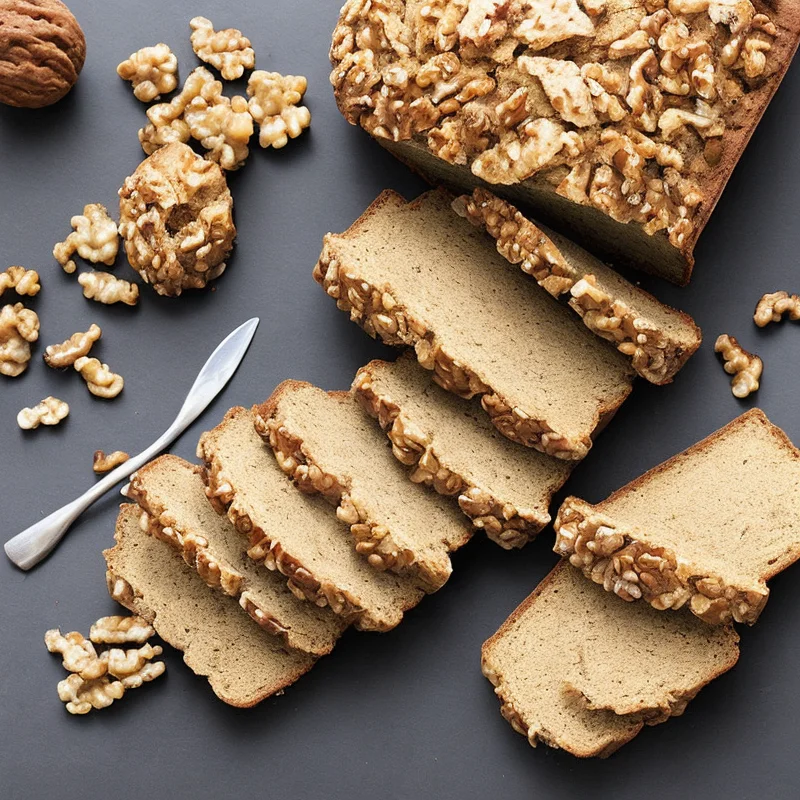 Valnøddebrød - Illustration - kan være AI genereret og afvige fra opskriften