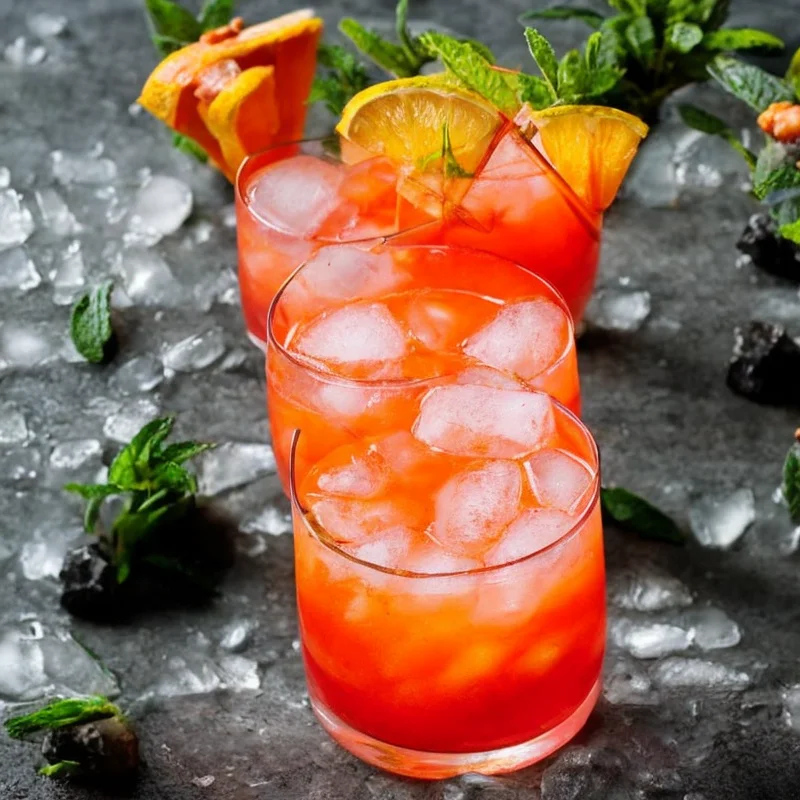 Planters punch - Illustration - kan være AI genereret og afvige fra opskriften