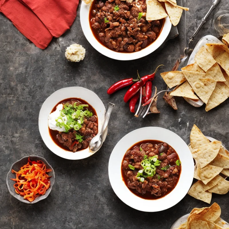 Chili con carne med okseinderlår - Illustration - kan være AI genereret og afvige fra opskriften