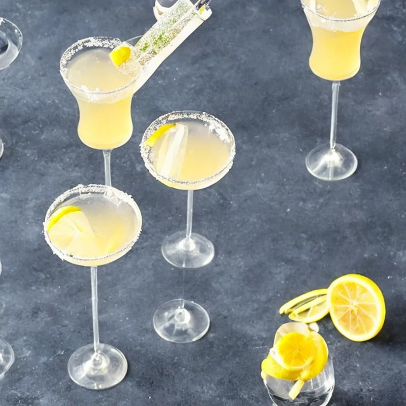 French 75 - Illustration - kan være AI genereret og afvige fra opskriften