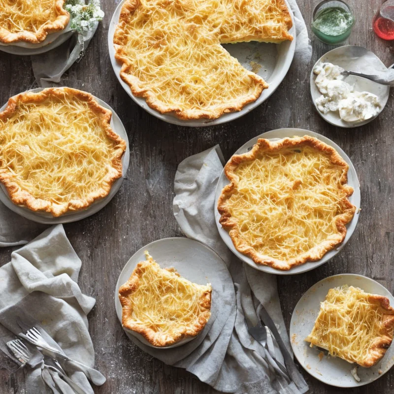 Nem pastatærte - Illustration - kan være AI genereret og afvige fra opskriften