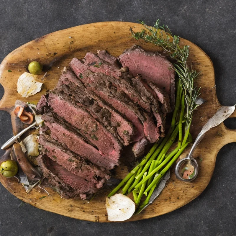 Forloren vildsvinesteg - Illustration - kan være AI genereret og afvige fra opskriften