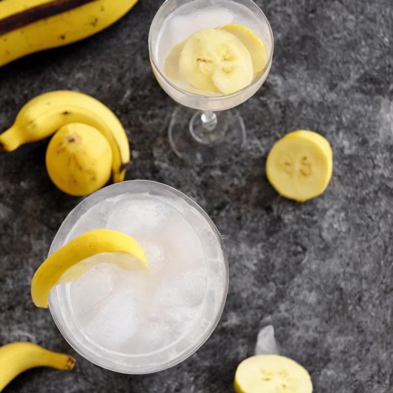 Banana punch - Illustration - kan være AI genereret og afvige fra opskriften