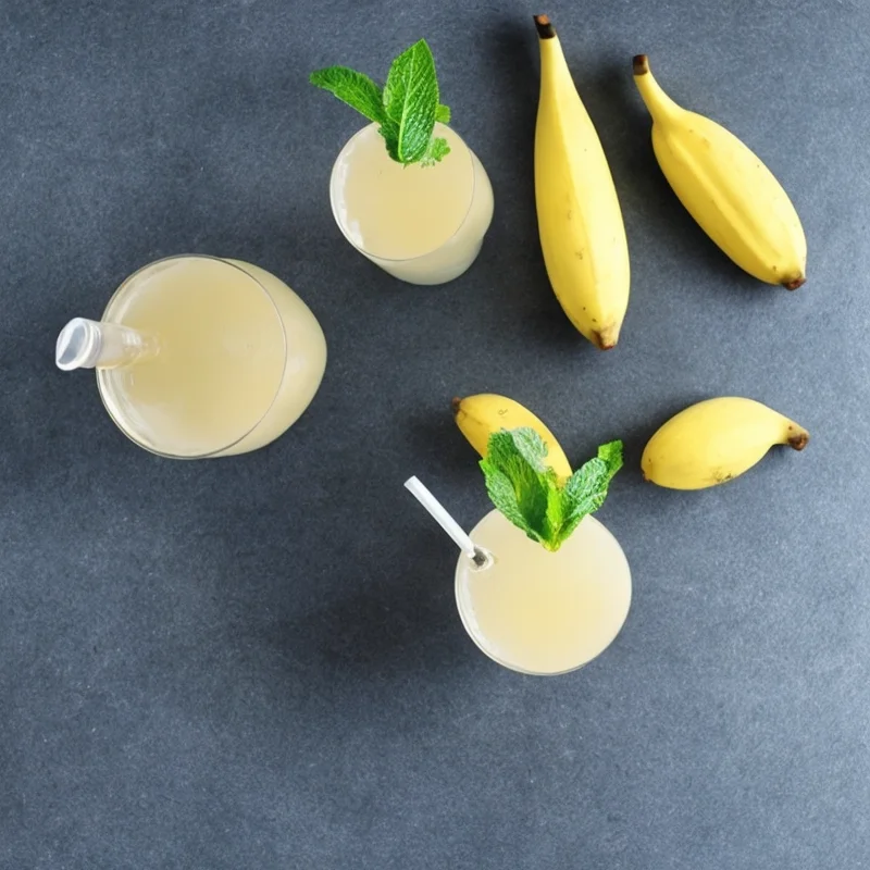 Rising banana - Illustration - kan være AI genereret og afvige fra opskriften