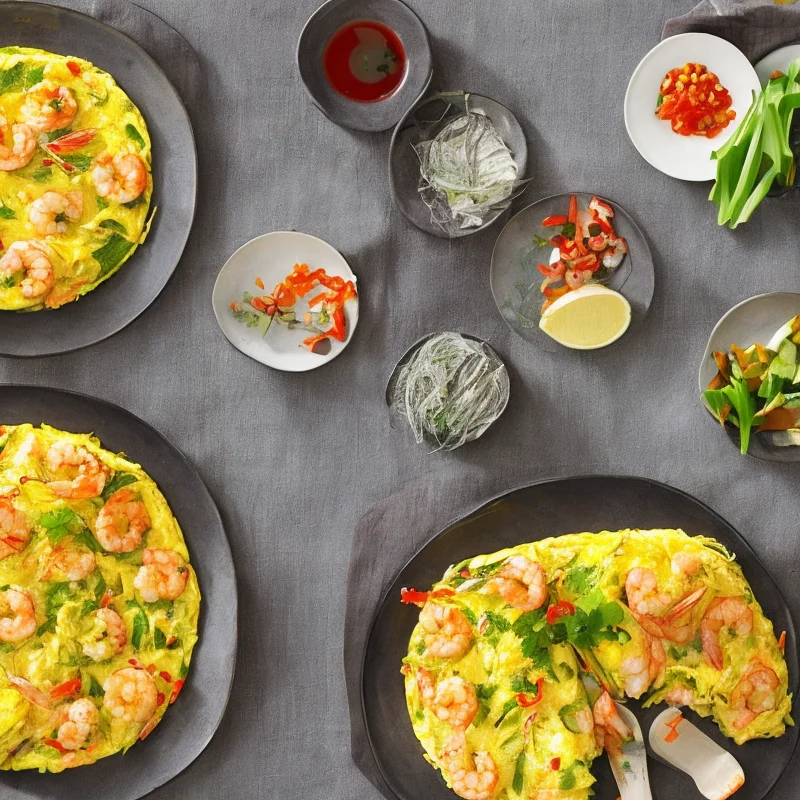 Rejeomelet fra thailand - Illustration - kan være AI genereret og afvige fra opskriften