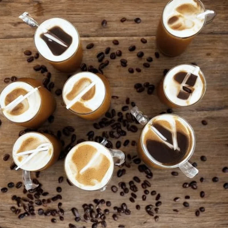 Iskaffe med vanille - Illustration - kan være AI genereret og afvige fra opskriften