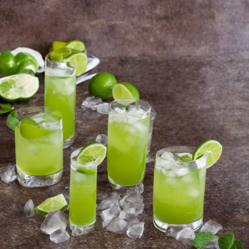 Tequila verde - Illustration - kan være AI genereret og afvige fra opskriften