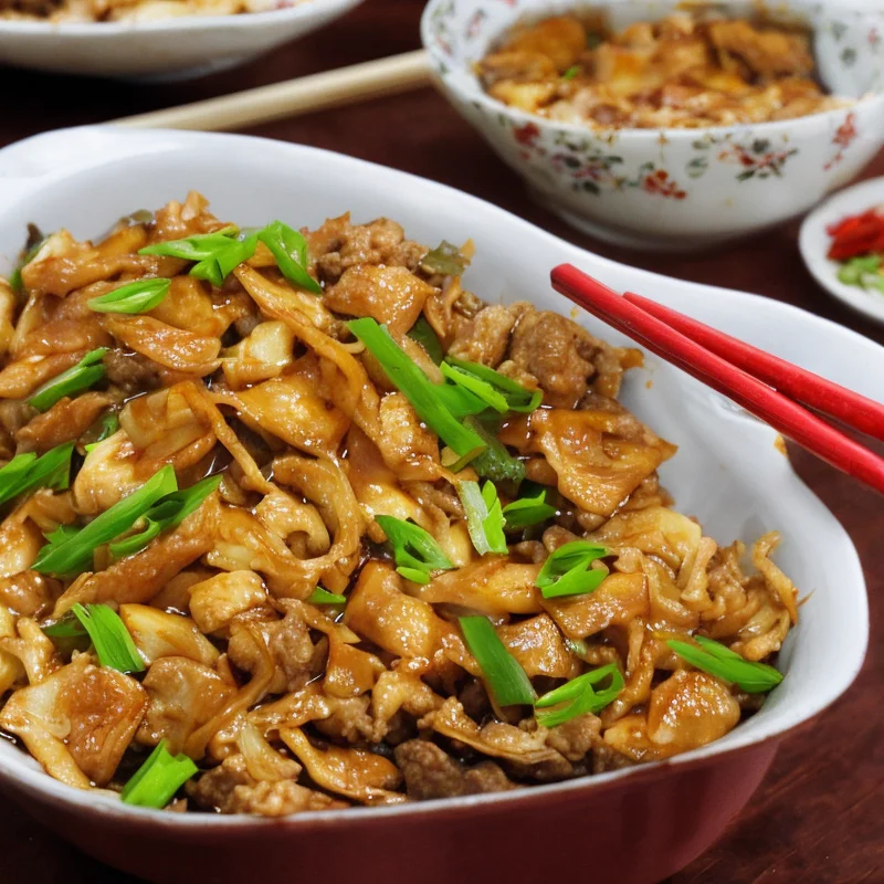 Kinesergryde - Illustration - kan være AI genereret og afvige fra opskriften