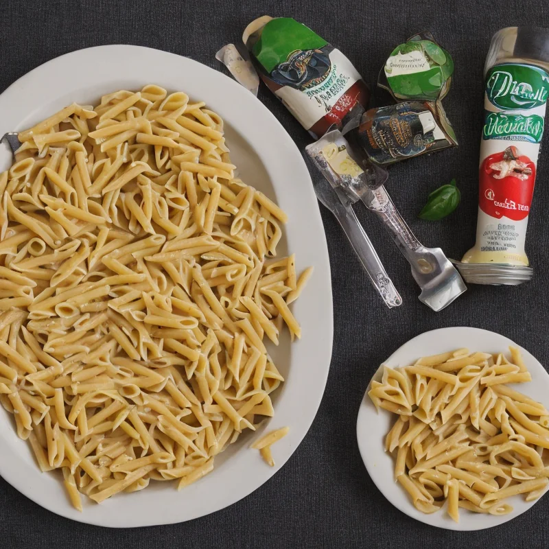 Pasta med philadelphia - Illustration - kan være AI genereret og afvige fra opskriften