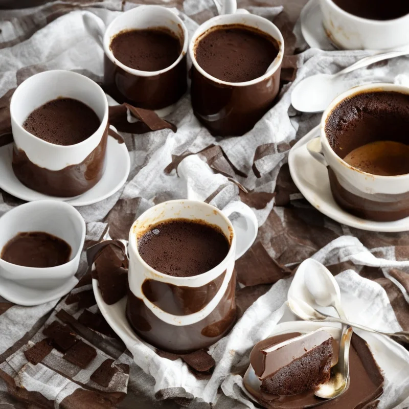 Chokoladebudding med kaffe - Illustration - kan være AI genereret og afvige fra opskriften