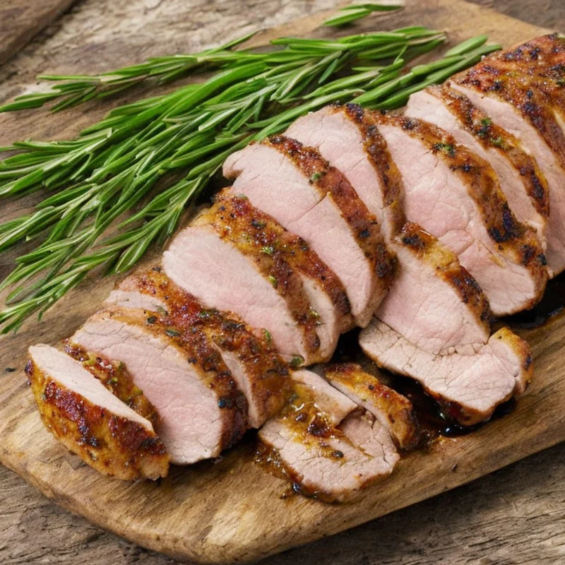 Svinemørbrad i marinade - Illustration - kan være AI genereret og afvige fra opskriften