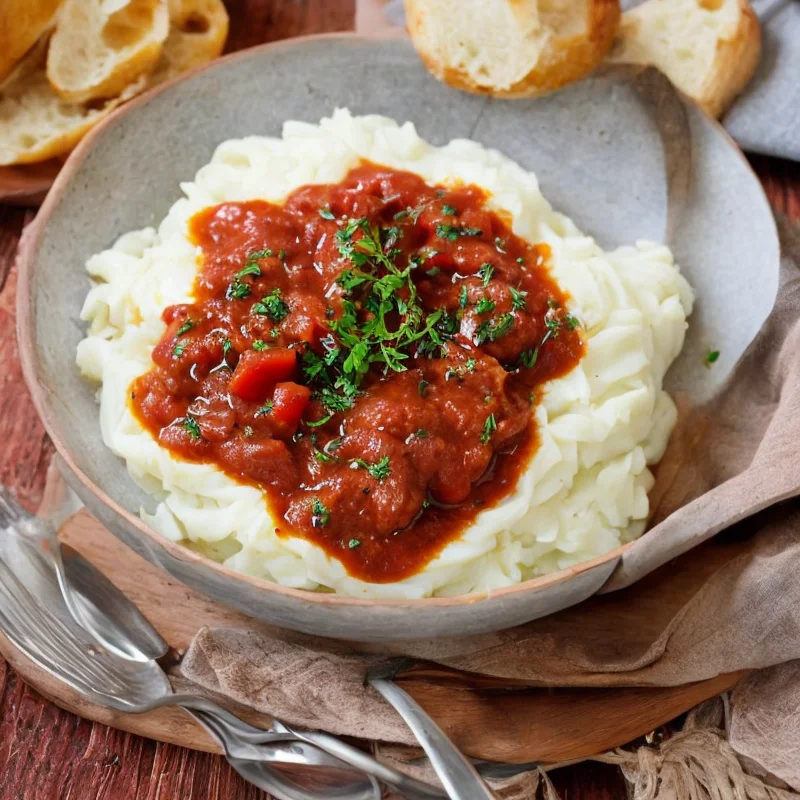 Nem lækker kalvesauce - Illustration - kan være AI genereret og afvige fra opskriften