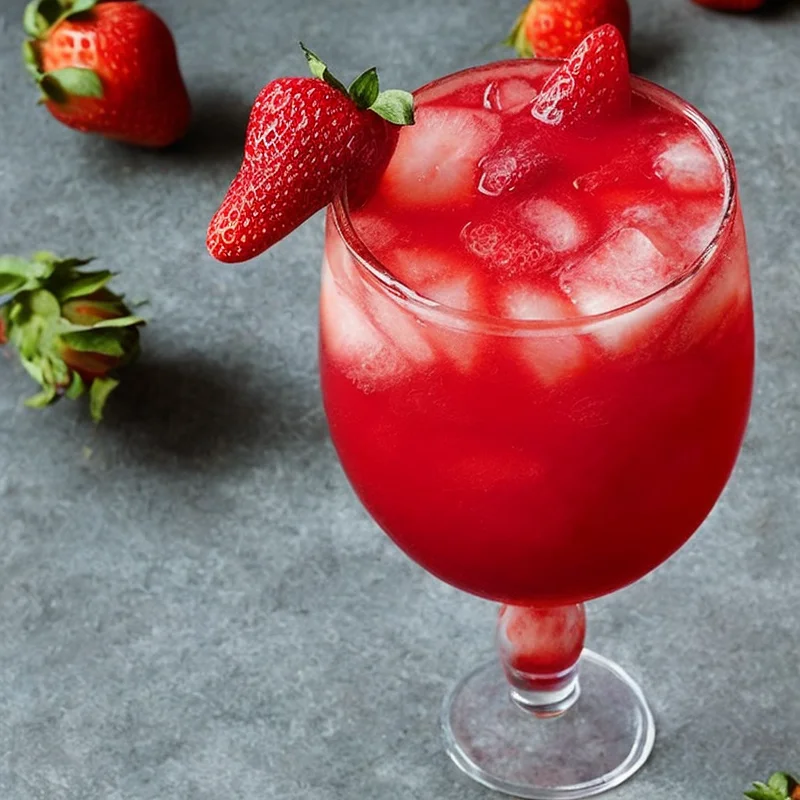 Strawberry kiss - Illustration - kan være AI genereret og afvige fra opskriften