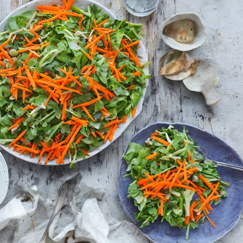 Mormorsalat med gulerødder - Illustration - kan være AI genereret og afvige fra opskriften