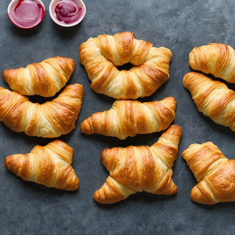 Horn med forskelligt fyld - Illustration - kan være AI genereret og afvige fra opskriften