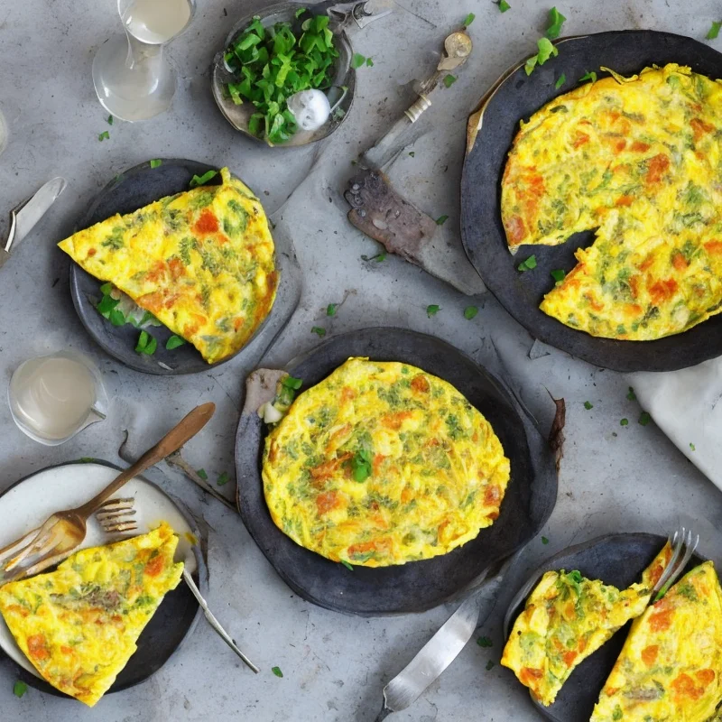 Kartoffelæggekage - Illustration - kan være AI genereret og afvige fra opskriften