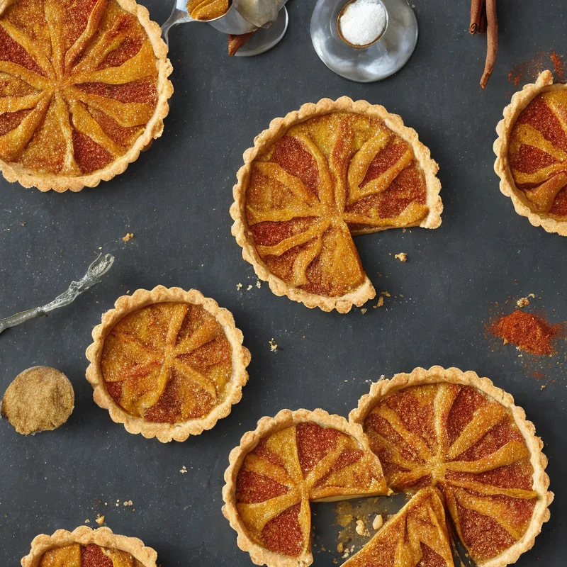 Kryddertærte - Illustration - kan være AI genereret og afvige fra opskriften