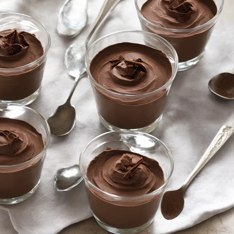 Nem chokolademousse - Illustration - kan være AI genereret og afvige fra opskriften