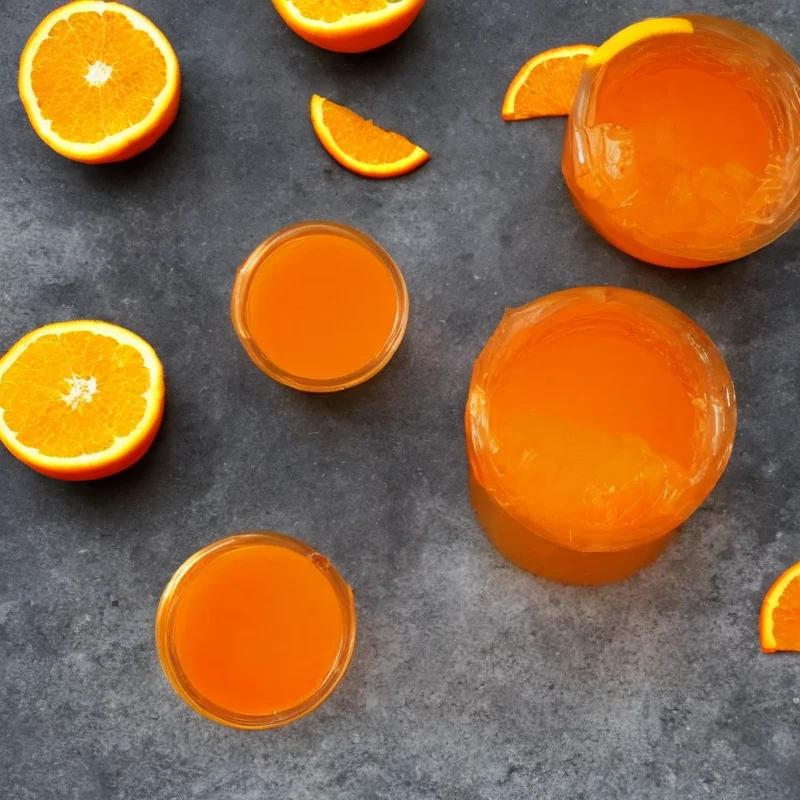 Orangegele - Illustration - kan være AI genereret og afvige fra opskriften