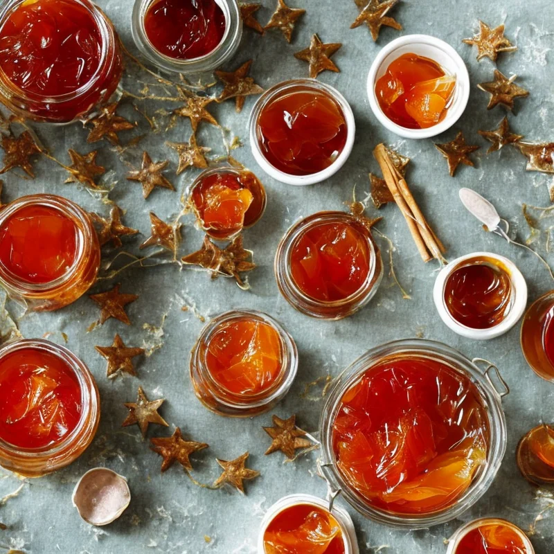 Julemarmelade - Illustration - kan være AI genereret og afvige fra opskriften
