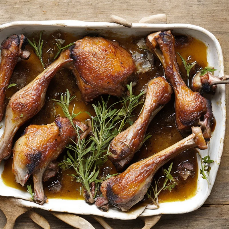 Confiterede andelår - Illustration - kan være AI genereret og afvige fra opskriften