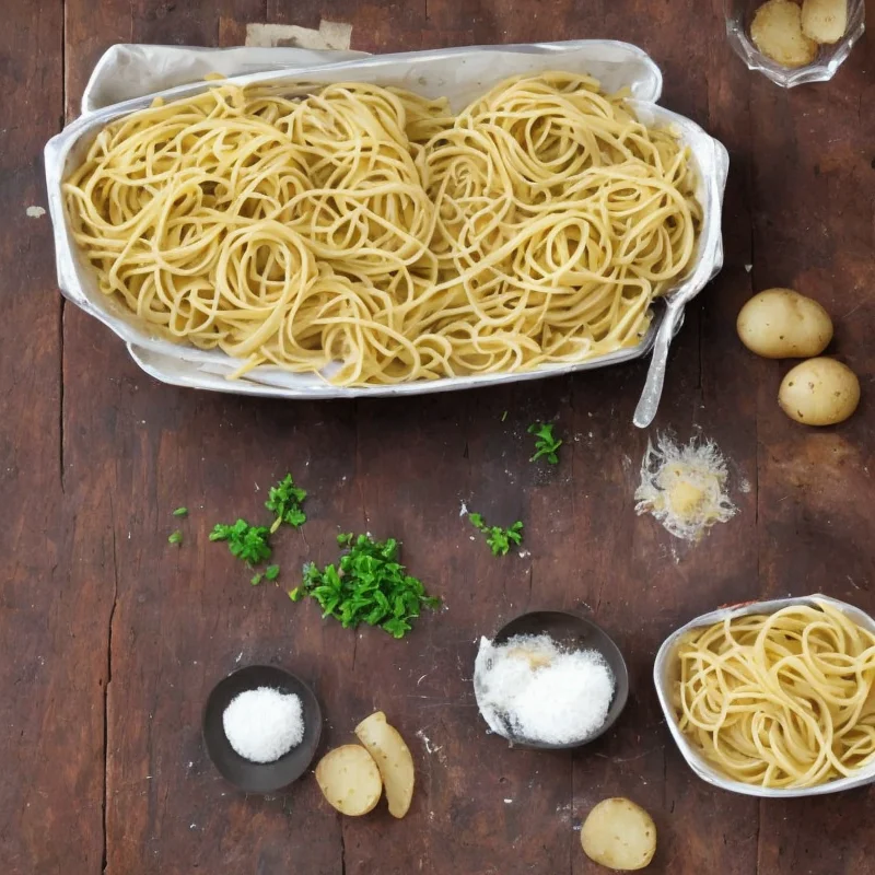 Kartoffelpasta - Illustration - kan være AI genereret og afvige fra opskriften