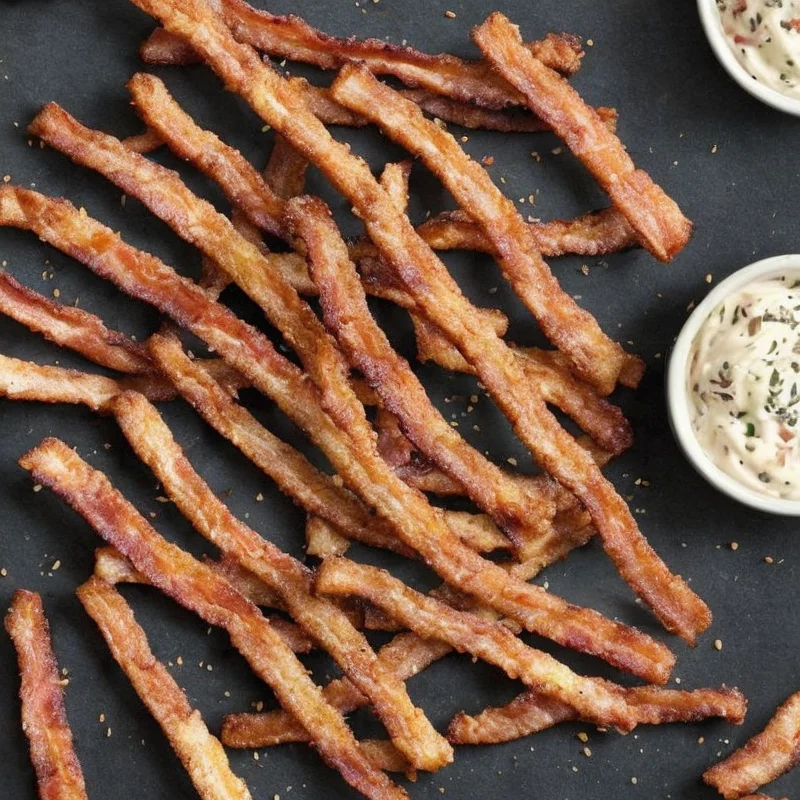 Sprøde baconstænger - Illustration - kan være AI genereret og afvige fra opskriften