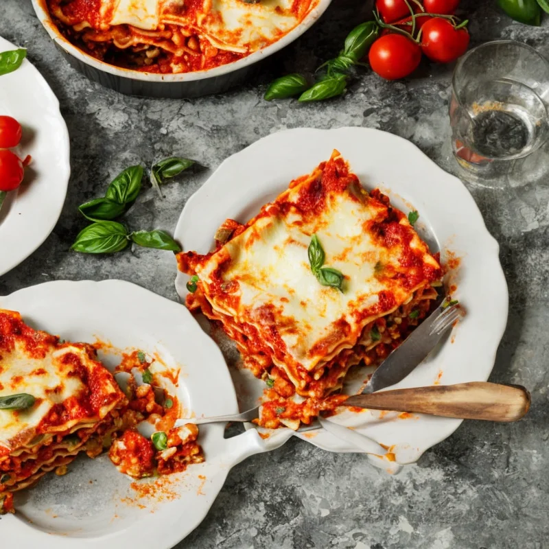 Sund lasagne - Illustration - kan være AI genereret og afvige fra opskriften