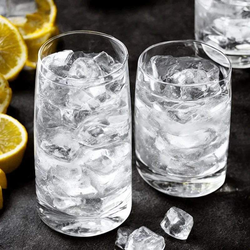 Vodka on the rocks - Illustration - kan være AI genereret og afvige fra opskriften
