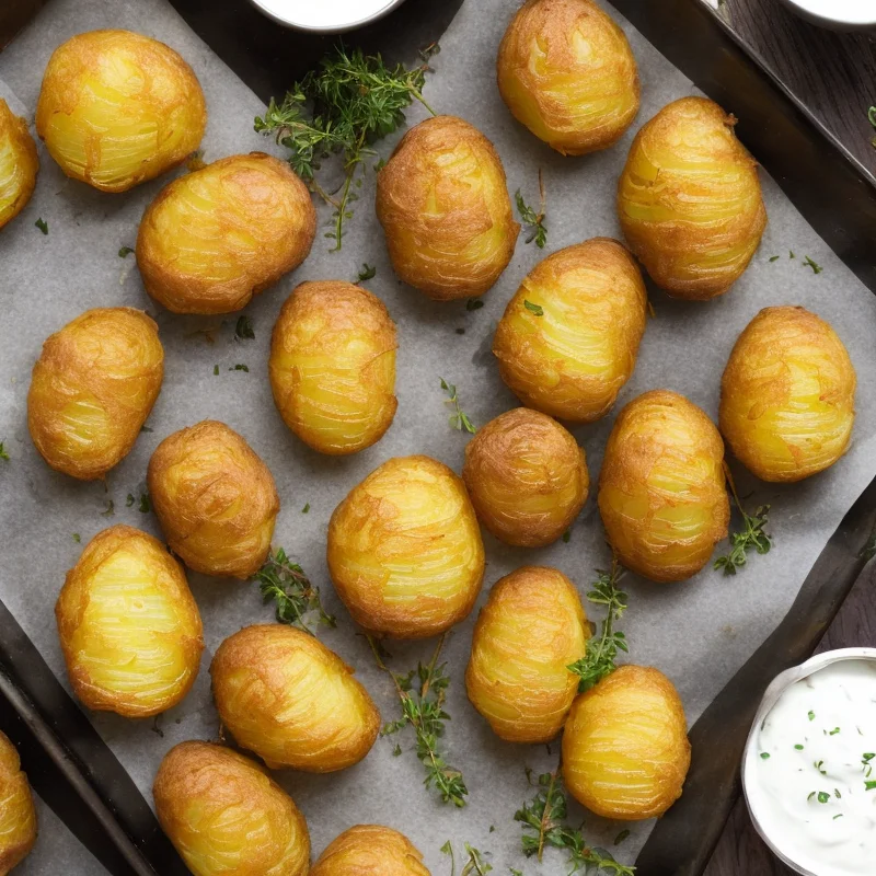 Hasselbach kartofler - Illustration - kan være AI genereret og afvige fra opskriften