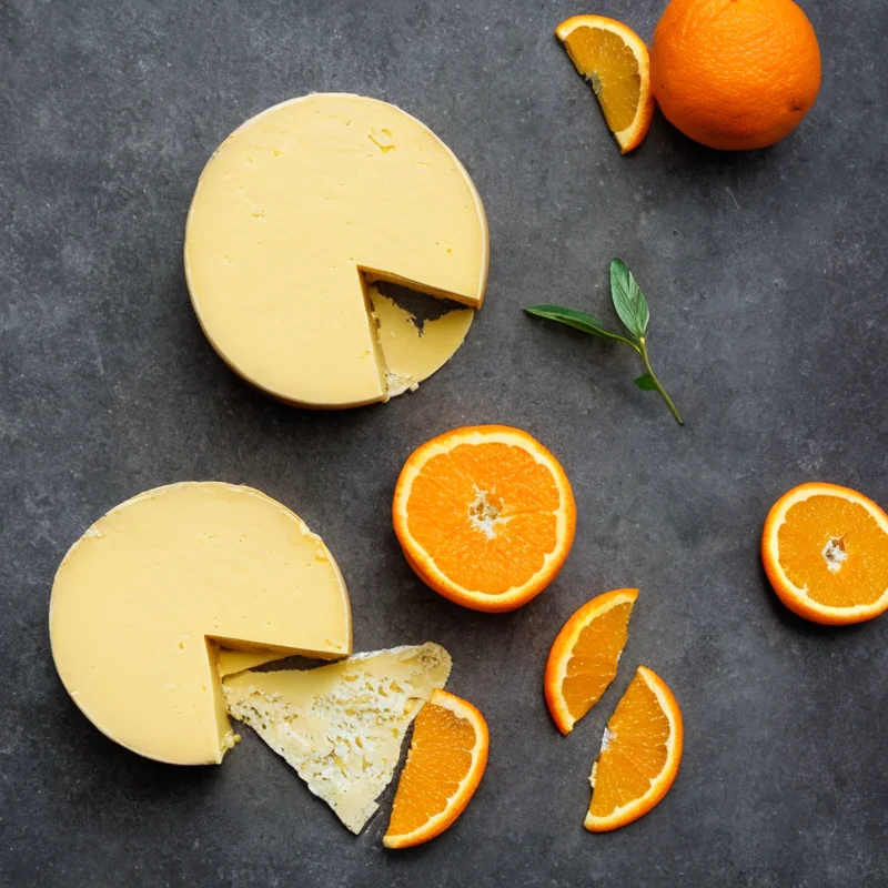 Appelsinfromage - Illustration - kan være AI genereret og afvige fra opskriften