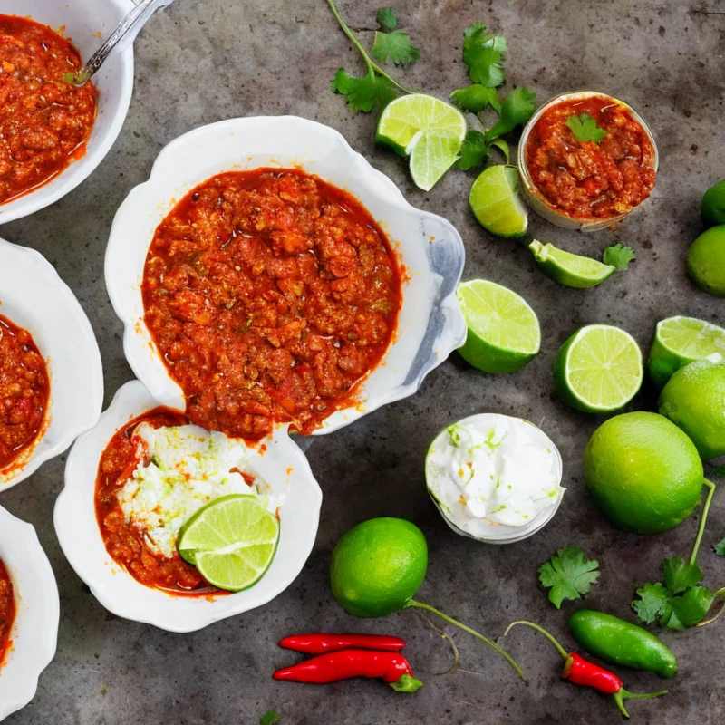 Chili og limesmør - Illustration - kan være AI genereret og afvige fra opskriften