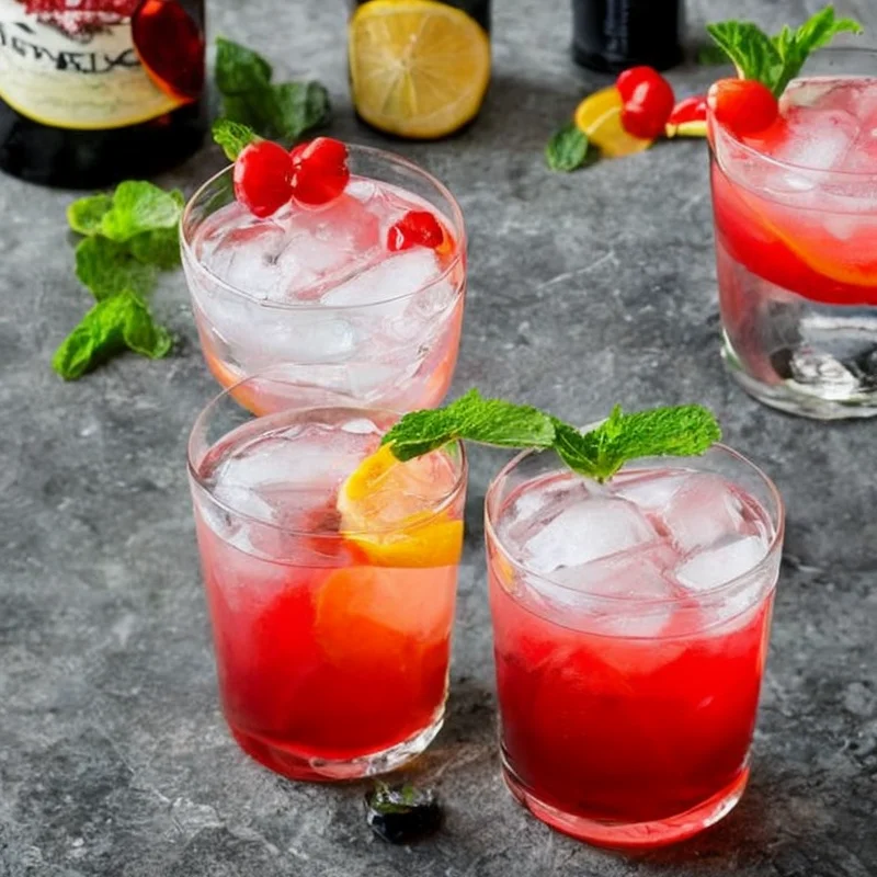 Vodkarand til voksenfest - Illustration - kan være AI genereret og afvige fra opskriften