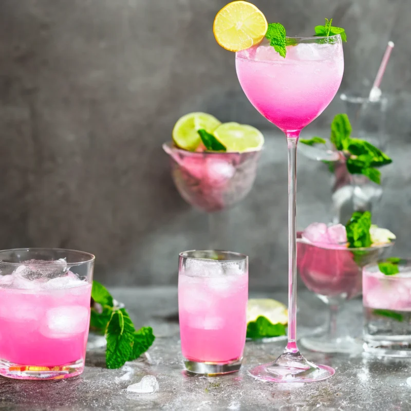 Fizzy pink - Illustration - kan være AI genereret og afvige fra opskriften