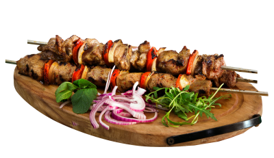 Grillspyd med svinemørbrad