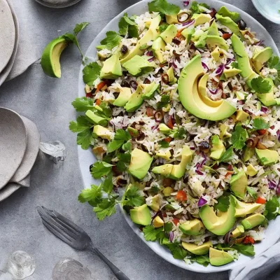 Rissalat med røget kylling og avocado