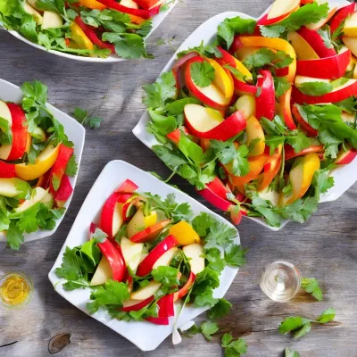 Æble og peberfrugtsalat